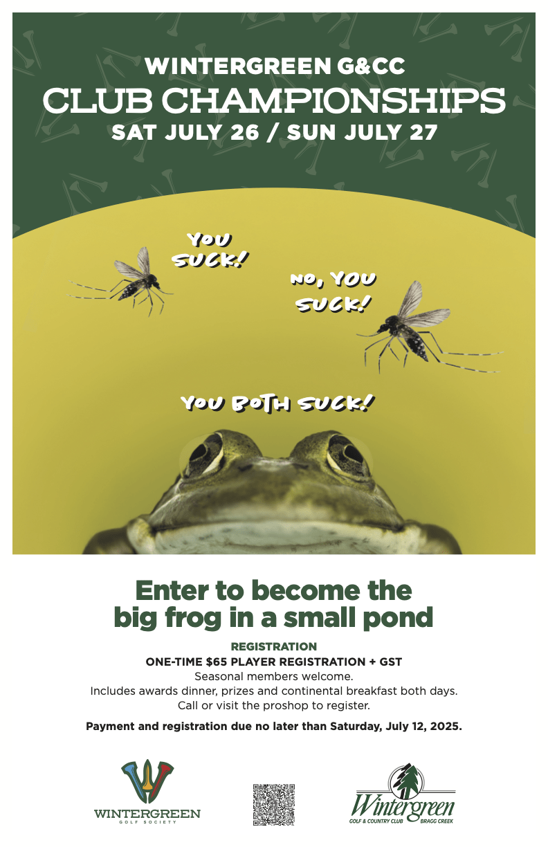 Wintergreen Golf & Country Club Championships Saturday July 26 & Sunday July 27, 2025