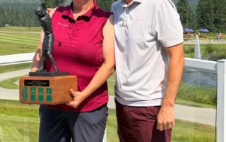 Kim Dumanowski with Asst. Professional Trevor Edward