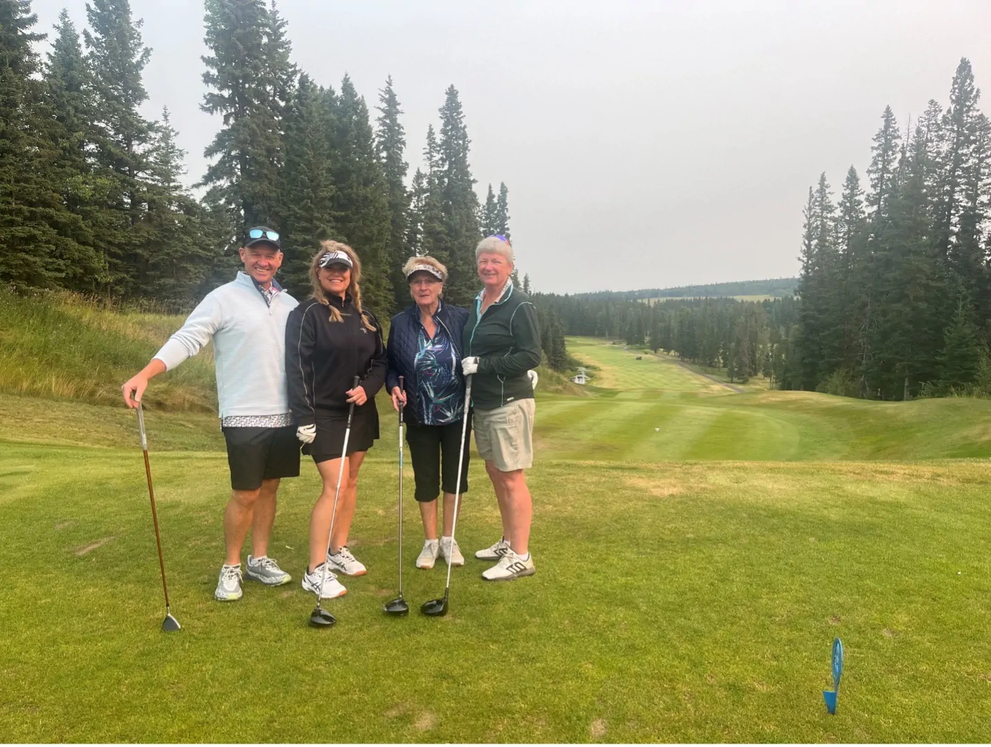 9:33 Jeff Leslie, Shelly Hill, Barb Gibson, Marg Bergsma